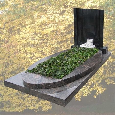 Indisch Black Granit mit Himalaya Granit Einfassung. Preis auf Anfrage.